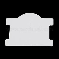 厚紙のアクセサリー台紙  ネックレスに使用  乳白色  75x96x0.5mm&nbsp;CDIS-S025-03A