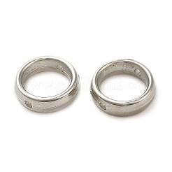 CCBプラスチックビーズフレーム  プラチナ  12x3.5mm  穴：1.5mm&nbsp;CCB-H001-01B-P