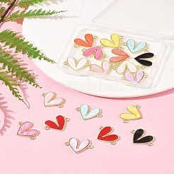 18Pcs 9 Colors Alloy Acrylic Connector Charms&nbsp;FIND-FS0004-33