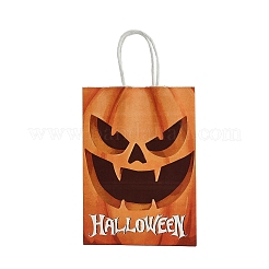 Halloween Paper Pumpkin Printed Tote Bags&nbsp;ABAG-P015-05C