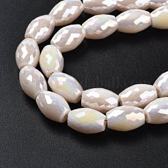 Electroplate Glass Beads Strands&nbsp;EGLA-S194-15A-A04