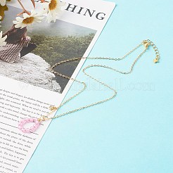 Brass Cubic Zirconia Pendant Necklace&nbsp;NJEW-JN03531