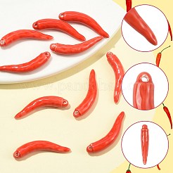 10Pcs Handmade Porcelain Pendants&nbsp;PORC-FS0001-60