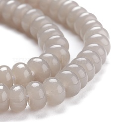 K9ガラスビーズ連売り  k9ガラス  模造ヒスイのガラスビーズ  ロンデル  ミックスカラー  8~8.5x4.5~5mm  穴：1.4mm  約81個/連  15インチ&nbsp;GLAA-K039-A