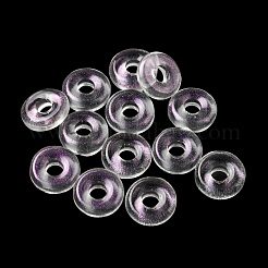 Transparent Glass European Beads&nbsp;GLAA-D009-01C