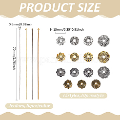 320Pcs Brass Ball Head Pins&nbsp;DIY-ME0002-62