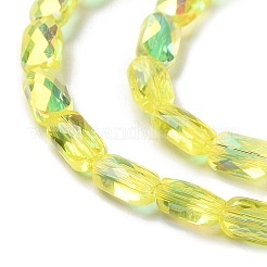 Transparent Electroplate Glass Beads Strands&nbsp;GLAA-Q099-G01-11