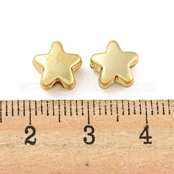 合金ビーズ  長持ちメッキ  鉛フリー＆カドミウムフリー＆ニッケルフリー  スター  ゴールドカラー  8x8.5x5mm  穴：1.5mm&nbsp;PALLOY-K020-05G