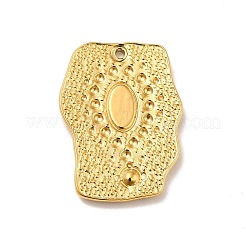 Ion Plating(IP) 304 Stainless Steel Pendant Cabochon Settings&nbsp;STAS-I197-004G