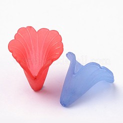 Mixed Transparent Acrylic Flower Beads&nbsp;X-PL551M