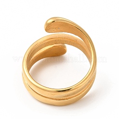 Ion Plating(IP) 304 Stainless Steel Finger Rings for Women Men&nbsp;RJEW-C049-04B-G