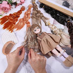 6Pcs 6 Styles PP/Fibre Twist Braid&nbsp;DIY-GL0005-60