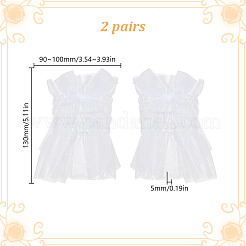 Bowknot Nylon Lace Sleeves&nbsp;DIY-WH0888-538A