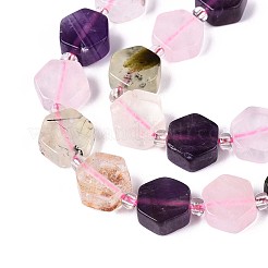 3 Styles Natural Rose Quartz & Prehnite & Amethyst Beads Strands&nbsp;G-P534-A25-02