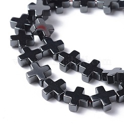 Non-Magnetic Synthetic Hematite Beads Strands&nbsp;X-G-G096-10x10x4mm