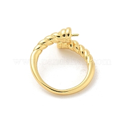 Brass Cup Peg Open Cuff Ring Settings&nbsp;LS-KK-G518-10G-05