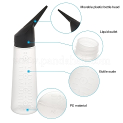 プラスチック接着剤ボトル  プラスチック漏斗ホッパーと黒板ステッカーラベル  ホワイト  21.5cm  容量：250ミリリットル&nbsp;TOOL-BC0008-64