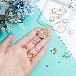 12Pcs Brass Stud Earring Findings&nbsp;KK-DC0001-48