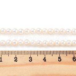 天然養殖淡水パールビーズ連売り  ポテト  桃パフ  4~4.5mm  穴：0.5mm  約38個/連  6.89~7.09（17.5~18センチメートル）&nbsp;PEAR-C003-10H