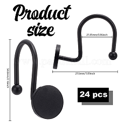 2Bags Iron Shower Curtain Hook for Bathroom&nbsp;AJEW-GO0004-54A