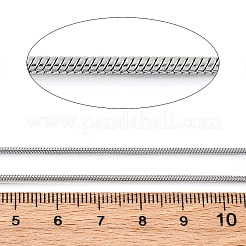 304 Stainless Steel Round Snake Chains&nbsp;CHS-M009-01P-03A