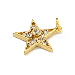 Brass Micro Pave Cubic Zirconia Pendants&nbsp;KK-N254-122G