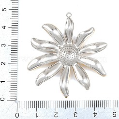 304ステンレスペンダント  花のチャーム  イオンプレーティング（ip）  本金メッキ&ステンレススチールカラー  47.5x42x7mm  穴：1.8mm&nbsp;SA-CBADC81-04GP