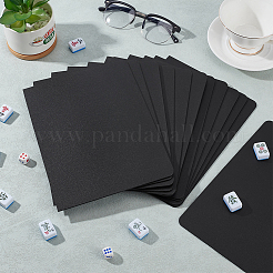 PPプラスチックボード12枚  長方形  ブラック  225x165x1.3mm&nbsp;DIY-BC0016-94