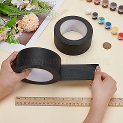 マスキングテープ  粘着テープ織り紙  塗装用  包装と窓の保護  ブラック  50mm  50 m /ロール&nbsp;AJEW-WH0609-398