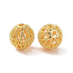 Rack Plating Brass Hollow Beads&nbsp;KK-P219-01A-G01