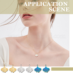 24Pcs 3 Colors 201 Stainless Steel Pendants Ion Plating(IP)&nbsp;STAS-DC0013-48