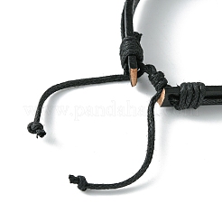 Adjustable Cowhide Leather Cord Braided Bracelets&nbsp;BJEW-JB04438-02