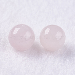 天然石ローズクォーツビーズ  片穴  ラウンド  6mm  穴：1mm&nbsp;X-G-K275-28-6mm