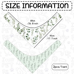 2Pcs 2 Styles Polyester Dog Bandana&nbsp;AJEW-WH0456-005