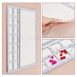 フェルトビーズデザインボード  正方形  銀  29.8x29.9x0.8cm&nbsp;TOOL-WH0002-65