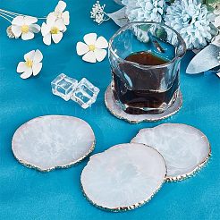 Resin Imitation Agate Coasters for Drinks&nbsp;MRMJ-CA0001-33