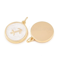 Brass Enamel Pendants&nbsp;KK-CBA652E-01C
