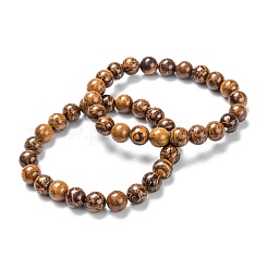 Natural Gemstone Stretch Beaded Bracelets&nbsp;G-A185-01N