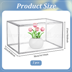 2Pcs PET Plastic Action Figure Display Cases&nbsp;ODIS-AR0001-15
