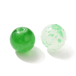 混合スタイルのガラスビーズ  ラウンド  薄緑  8~10mm&nbsp;GLAA-XCP0012-02A