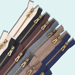 12個6色ナイロンジッパーファスナー  合金ジッパープラー付き  洋服DIYソーイングアクセサリー用  ミックスカラー  185x29x2mm  2個/カラー&nbsp;FIND-GF0008-20A
