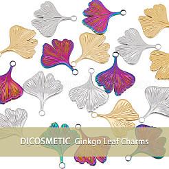 24Pcs 3 Colors 201 Stainless Steel Pendants Ion Plating(IP)&nbsp;STAS-DC0013-48