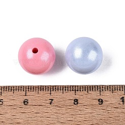 パール調シリコンビーズ  ラウンド  ミックスカラー  14.5~15mm  穴：2.5mm&nbsp;SIL-N006-23