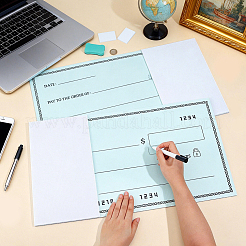 Plastic Big Blank Check Wall Decor with Stickers&nbsp;AJEW-WH0077-229