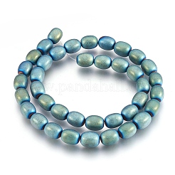 Electroplate Non-magnetic Synthetic Hematite Bead Strands&nbsp;G-I208-14F