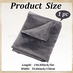 DIYクラフト用ポリエステル生地5m  服飾材料  グレー  1500x0.1mm&nbsp;DIY-GF0014-18B