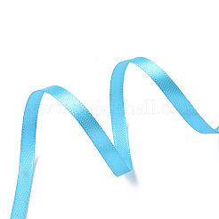 1/4 inch(6mm) Deep Sky Blue Satin Ribbon&nbsp;X-RC6mmY047