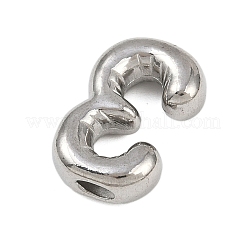 304ステンレスペンダント  フィギュアチャーム  ステンレス鋼色  数3  20x13x5.5mm  穴：3x2mm&nbsp;LS-STAS-P402-01P-03