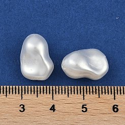 ガラスの輪郭の真珠ビーズ  パールカラーの  ティアドロップ  ホワイト  15~15.5x10.5~11x9~10mm  穴：1~1.2mm&nbsp;HY-Z001-05A