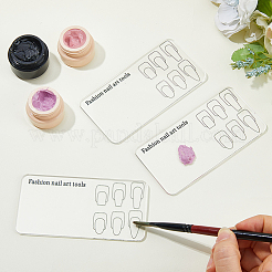 8Pcs 2 Colors Transparent Acrylic Color Palette&nbsp;MRMJ-HS0001-05